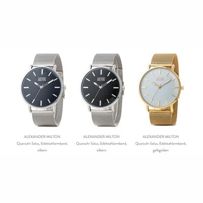 günstige Uhren für Frauen und Männer bis 100 Euro