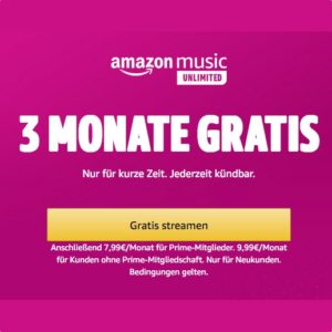 Amazon Music gratis testen